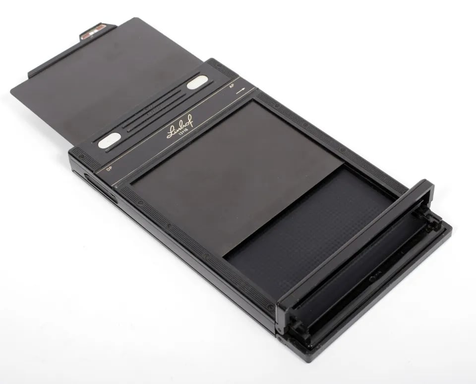 linhof リンホフ 13x18 / 5x7 部品 Linhof 13X18 (fits 5X7 cameras) plate holder (wet dry plate